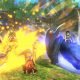 Riders battle on fierce dragons in game like Aikyam